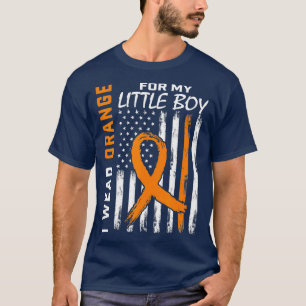 Camiseta Orange Son Little Boy Leukemia Bandeira de Consciê