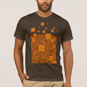 Camiseta Orange Squares Chemistry Abstrato Sci Fi