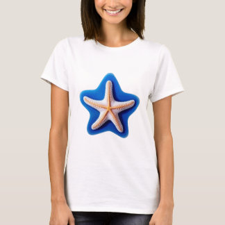 Camiseta Orange Starfish in Blue