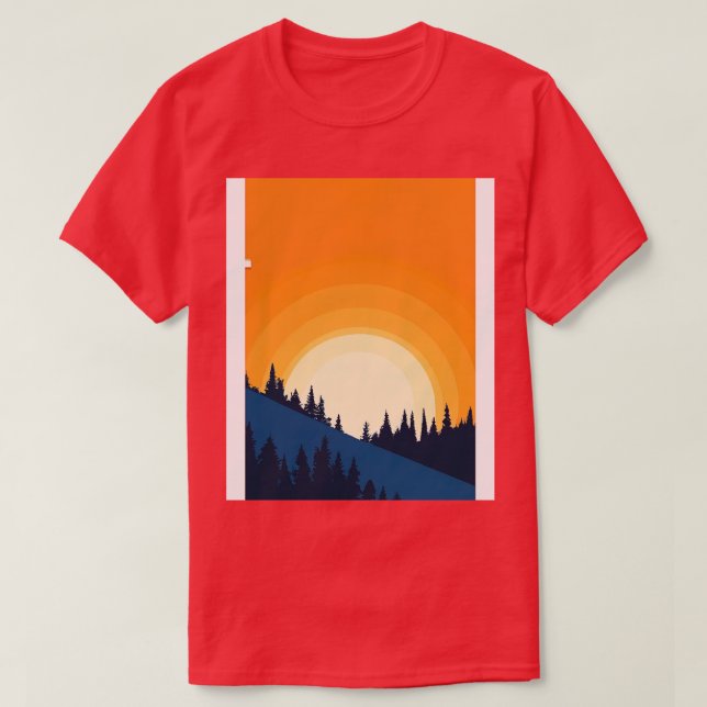 Camiseta Orange Sundown (Frente do Design)
