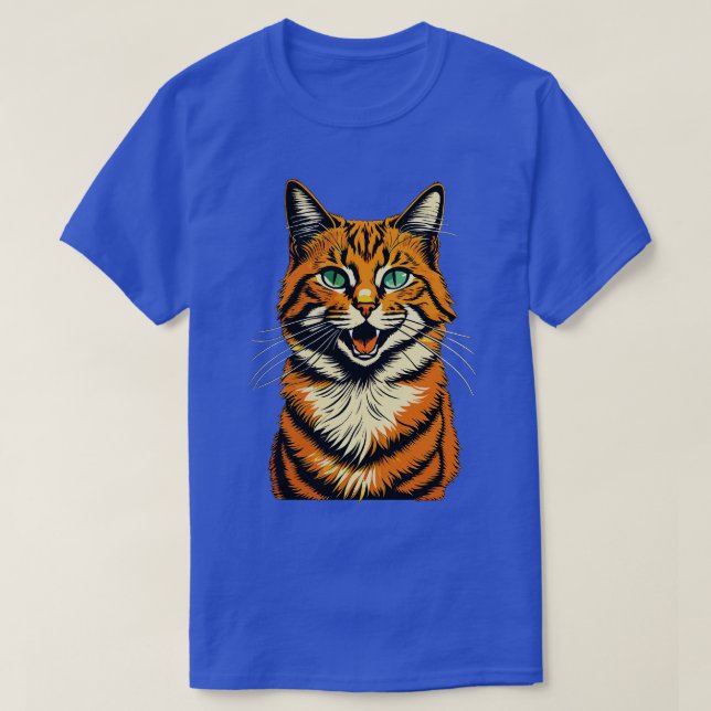 Camiseta Orange Tabby Cat (Frente do Design)