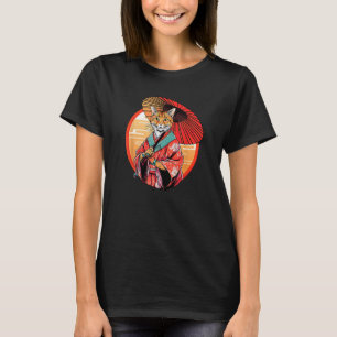 Camiseta Orange Tabby Cat Geisha Funny Pet Kimono