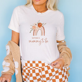 Camiseta Orange Terracotta Boho | Mamãe para ser arco-íris