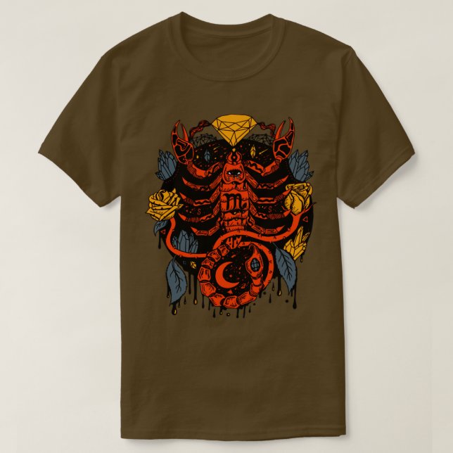 Camiseta Orangrey Mystic Scorpio Zodiac (Frente do Design)