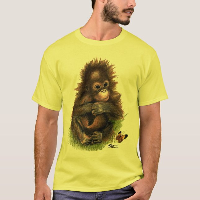Camiseta Orangutan Baby e Butterfly (Frente)