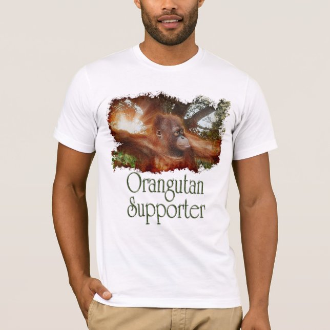 Camiseta Orangutan na selva de Bornéu (Frente)