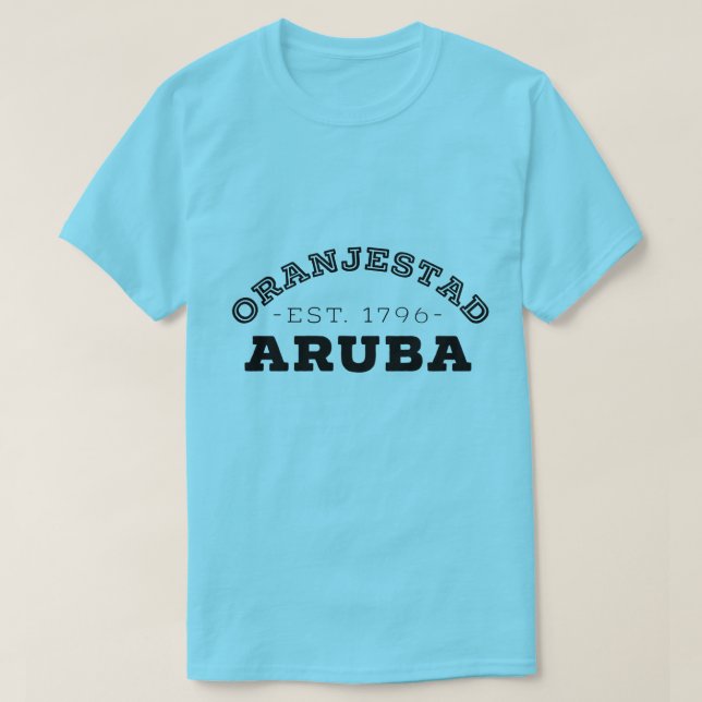 Camiseta Oranjestad Aruba (Frente do Design)