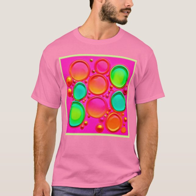 Camiseta Orb Abstrato Art Colorida (Frente)