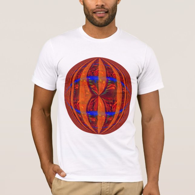 Camiseta Orb Red Round branca (Frente)