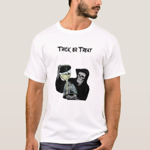 Camiseta Órbita Cópula Mortal Caça ou Tratar Dia das Bruxas