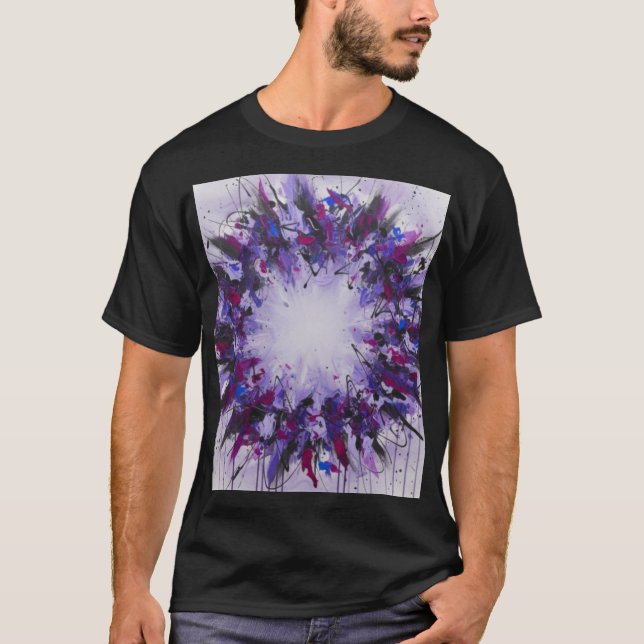 Camiseta Órbita-Vórtice Mística de cores (Frente)