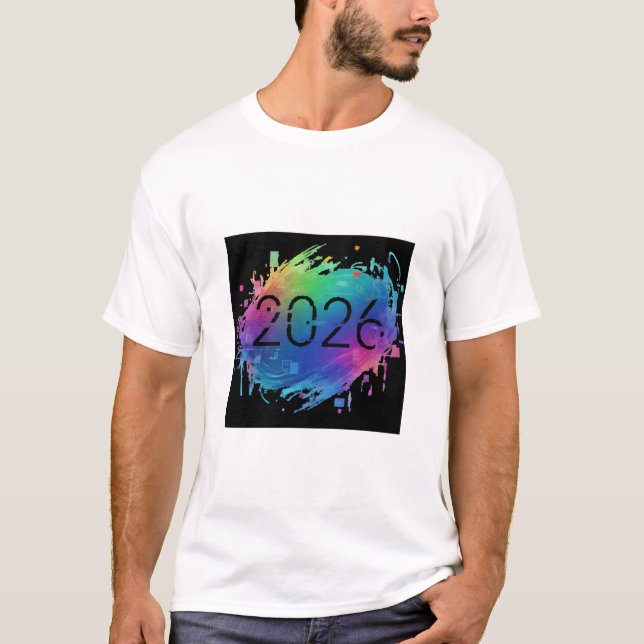 Camiseta  Orbital Dawn: 2026 New Year T-Shirt (Frente)