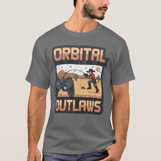 Camiseta Orbital Outlaws Retro Video Game friends