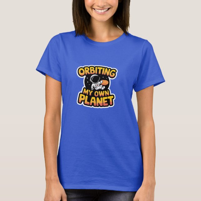 Camiseta Orbitar Meu Próprio Planeta (Frente)