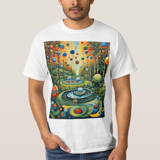 Camiseta Órbitos na folhagem 1 (Frente)