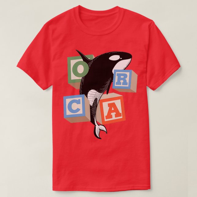 Camiseta orca cubes orcas (Frente do Design)