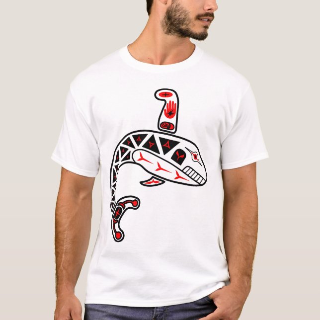 Camiseta orca do haida (Frente)