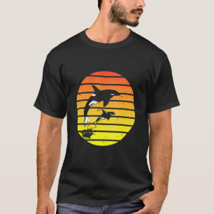 Camiseta Orca Family Vintage Retro Killer Whale Family Desi