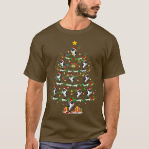 Camiseta Orca Fish Lover Xmas Lighting Orca Christmas Tree