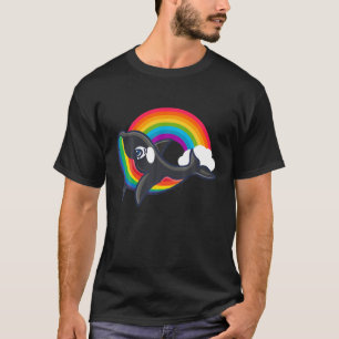 Camiseta Orca Gay Rainbow LGBTQ Pride