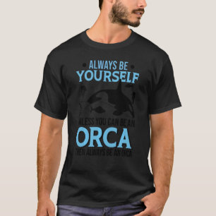 Camiseta Orca Gráfico Para Mulheres Homens Miúdos Cevada De