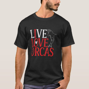 Camiseta Orca Gráfico Para Mulheres Homens Miúdos Couve De