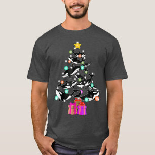 Camiseta Orca Killer Whale and Christmas Tree Orca Whales