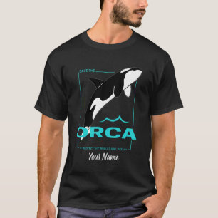 Camiseta Orca Killer Whale para uma garota que ama Orcas