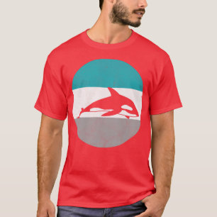 Camiseta Orca Killer Whale Retro Gift Para Homens Mulheres