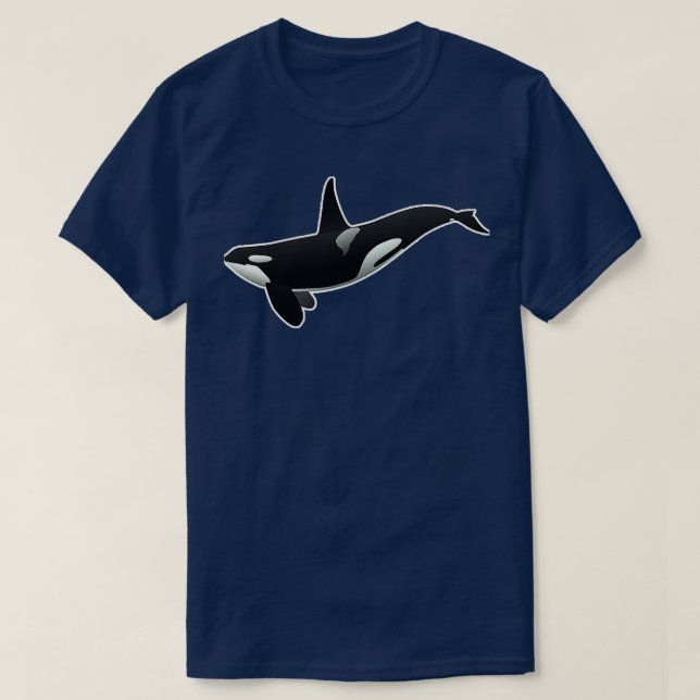 Camiseta Orca Killer Whale Sea Panda Salva 1 (Frente do Design)
