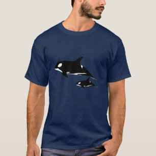 Camiseta Orca Mãe e Vitelo