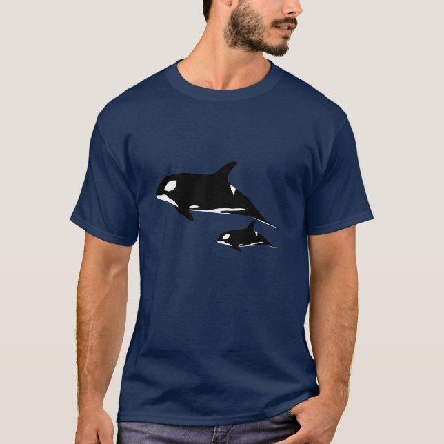 Camiseta Orca Mãe e Vitelo (Frente)