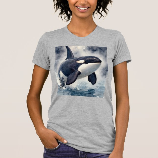 Camiseta Orca Ondas tempestuosas (Frente)