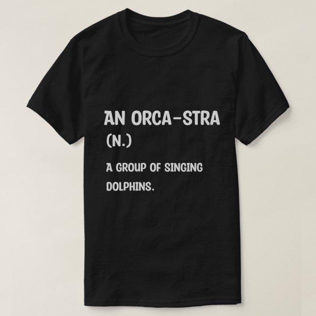 Camiseta Orca Orchestra Orca-stra (Frente do Design)