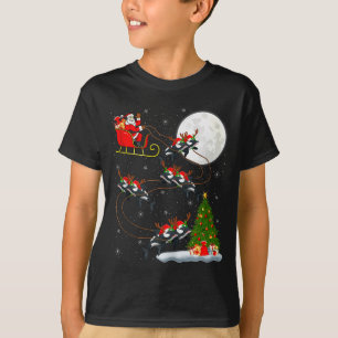 Camiseta Orca Papai Noel Trenó Voador Divertido Mágico Nata