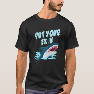 Camiseta orca pincel tubarão mulheres tubarão boca de tubar