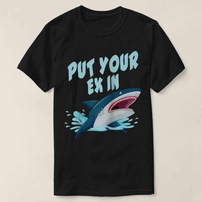 Camiseta Orca Plush Shark Tee Tee Women Shark Shark Mouth (Frente do Design)
