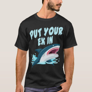 Camiseta Orca Plush Shark Tee Tee Women Shark Shark Mouth P