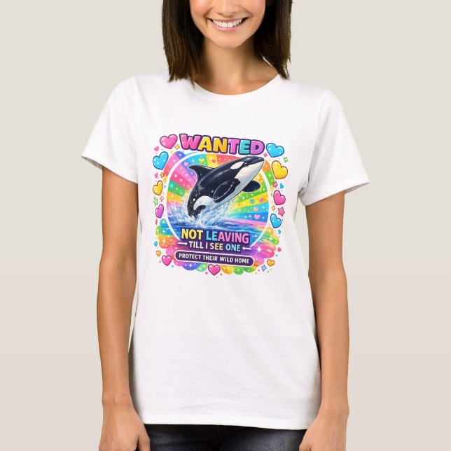 Camiseta Orca Presente para amantes de baleias ass (Frente)