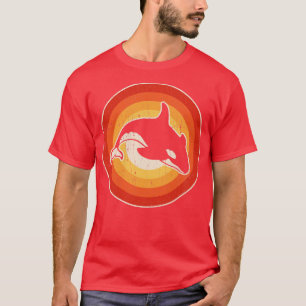 Camiseta Orca Retro Sunset Vintage 60 anos 70 para Men Wome