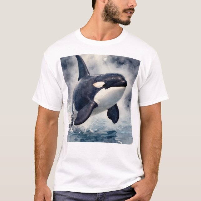 Camiseta Orca Stormy waves (Frente)