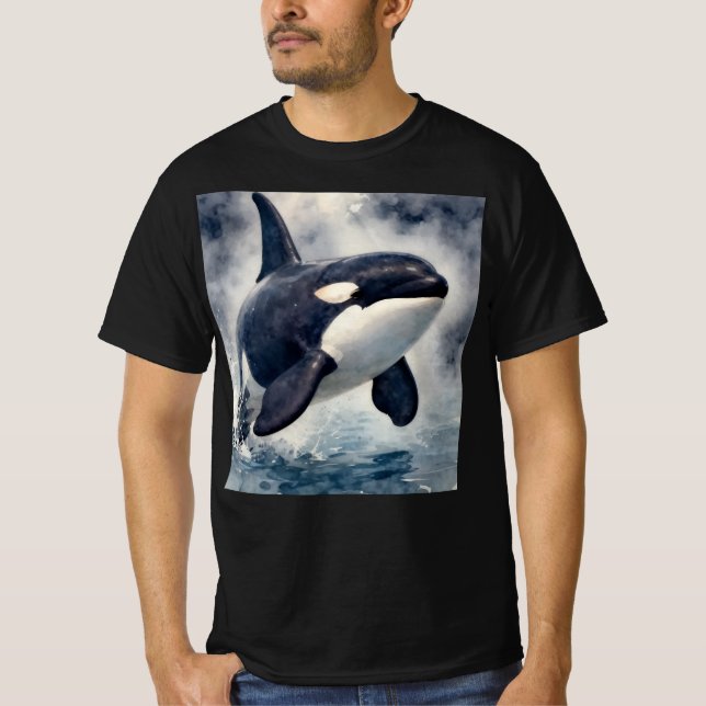 Camiseta Orca Stormy waves (Frente)