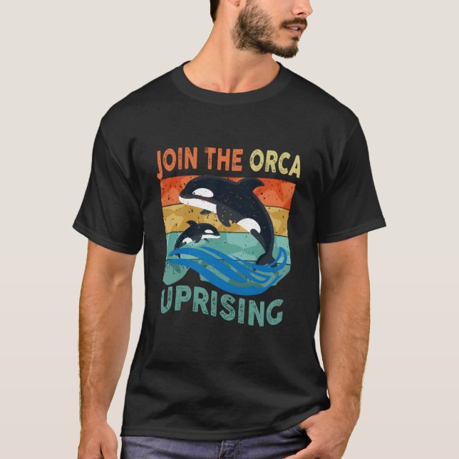 Camiseta Orca Uprising Join The Orca Uprising 2023 Whales A (Frente)