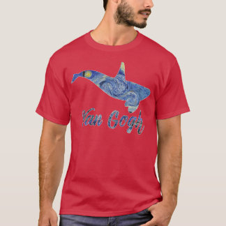 Camiseta Orca Van Gogh Starry Night Art Van Gogh Painting W