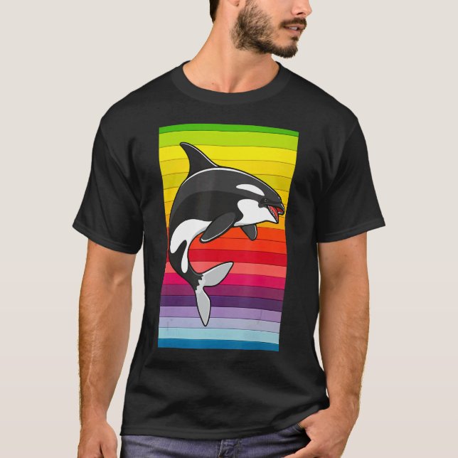 Camiseta Orca Whale Vintage 80s (Frente)