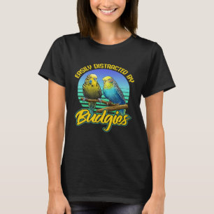 Camiseta Orçamento Bugerigar Papagaio T-Shir Teerão Mens4
