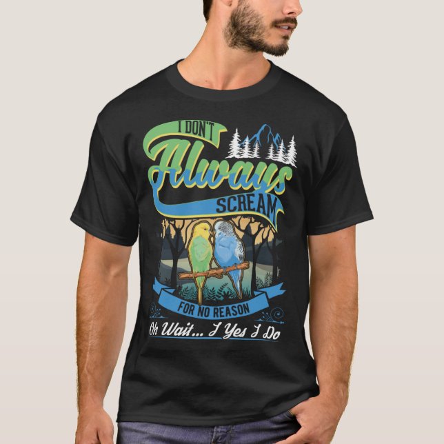 Camiseta Orçamento Cockatiel Parakeet (Frente)