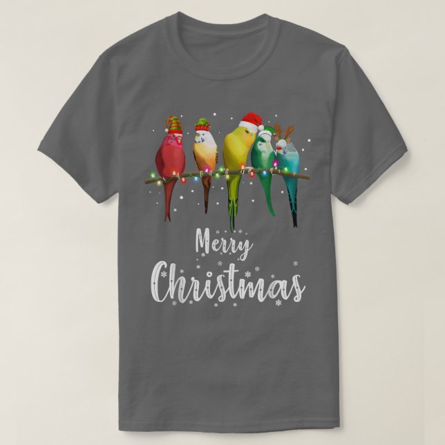 Camiseta Orçamento Pássaro Feliz Natal (Frente do Design)