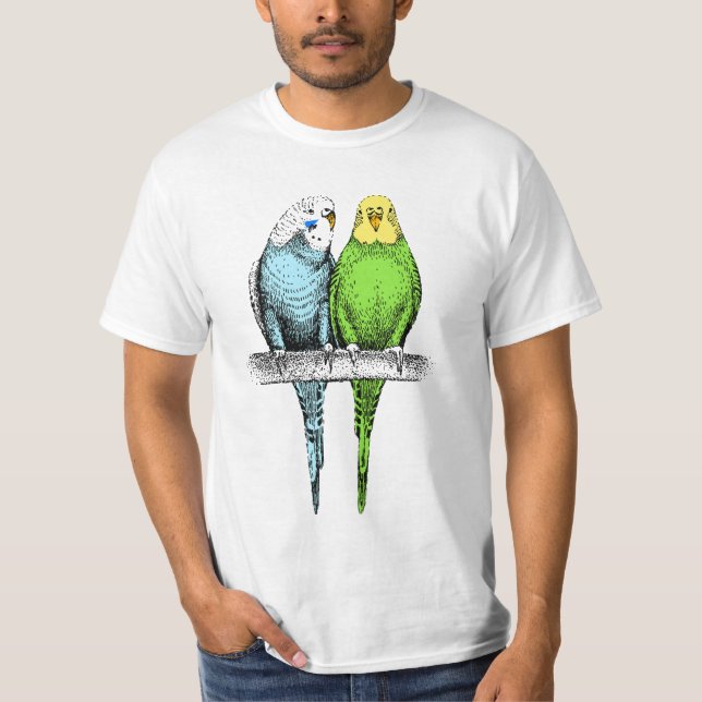Camiseta Orçamentos de Casais Bugerigares Bonitos (Frente)