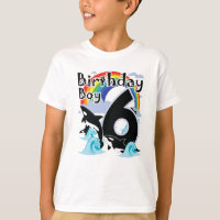 Orcas 6 Birthday Boy e Orca Killer Whale como Fest